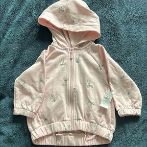 Pink Kids Hoodie with Bow Print